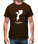 Mozambique Silhouette Mens T-Shirt