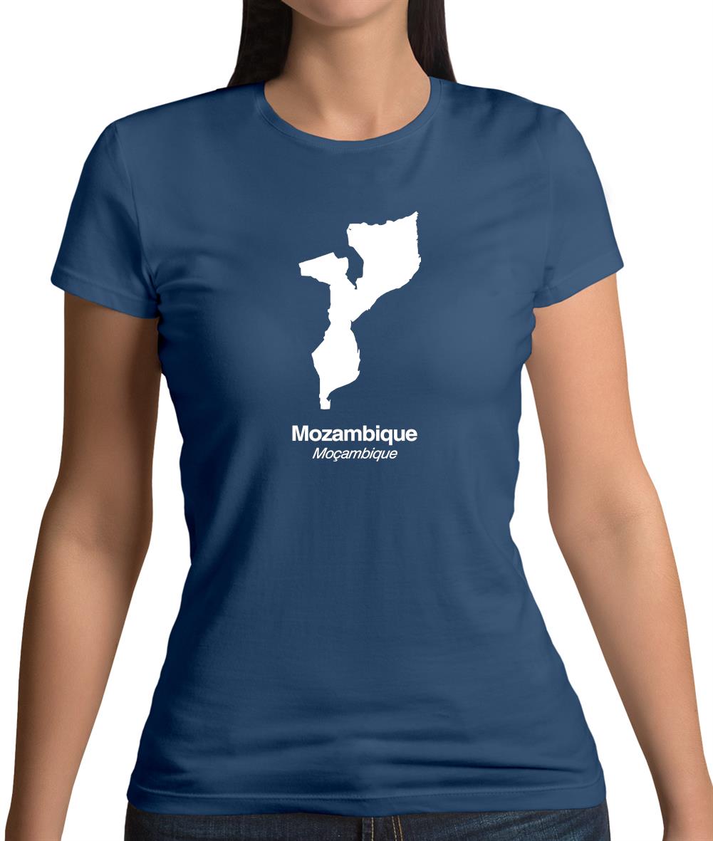 Mozambique Silhouette Womens T-Shirt