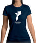 Mozambique Silhouette Womens T-Shirt