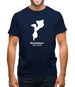 Mozambique Silhouette Mens T-Shirt