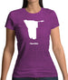 Namibia Silhouette Womens T-Shirt