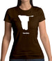 Namibia Silhouette Womens T-Shirt