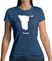 Namibia Silhouette Womens T-Shirt