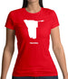 Namibia Silhouette Womens T-Shirt
