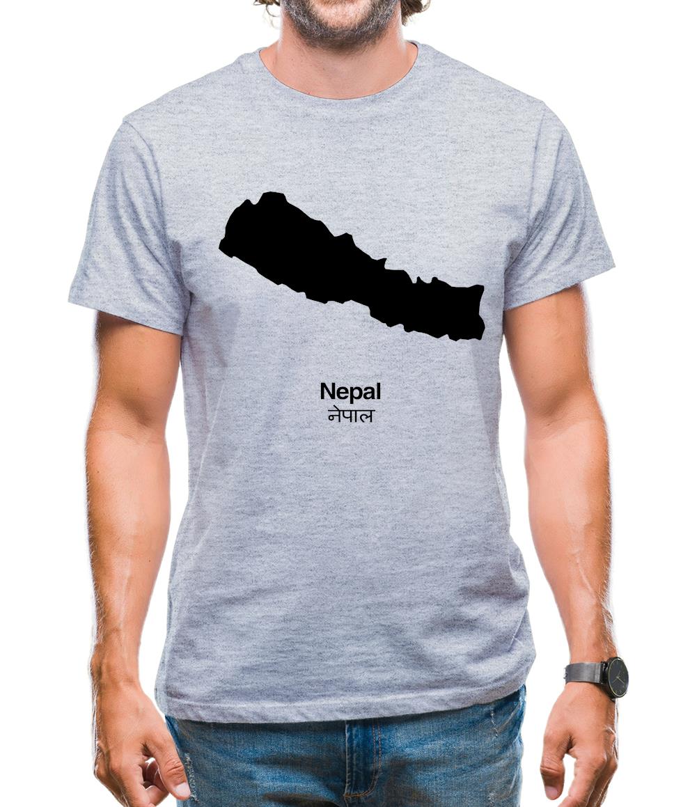 Nepal Silhouette Mens T-Shirt