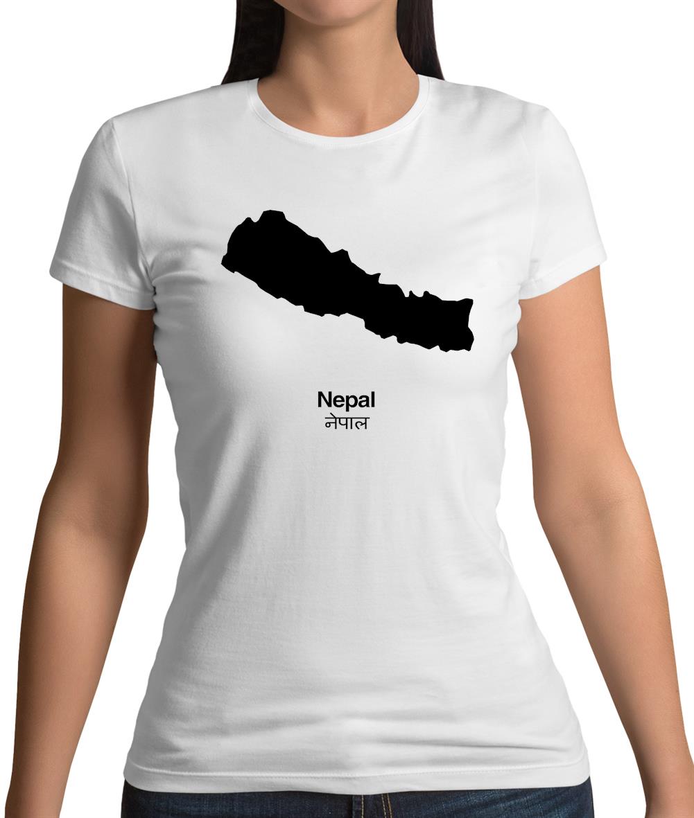 Nepal Silhouette Womens T-Shirt