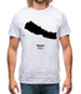 Nepal Silhouette Mens T-Shirt