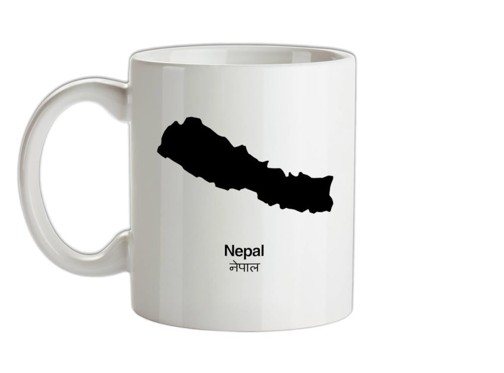 Nepal Silhouette Ceramic Mug