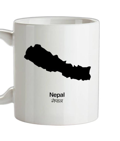 Nepal Silhouette Ceramic Mug