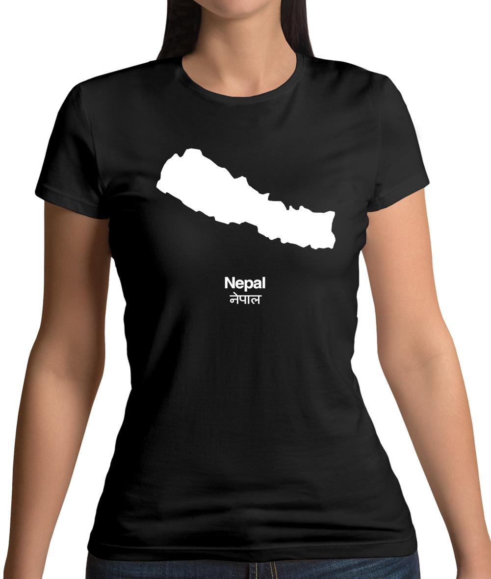 Nepal Silhouette Womens T-Shirt