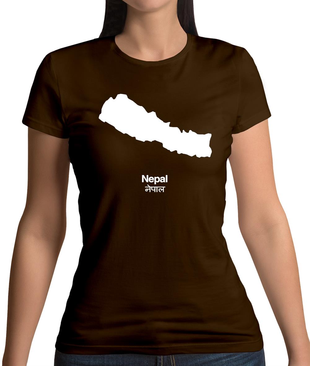 Nepal Silhouette Womens T-Shirt