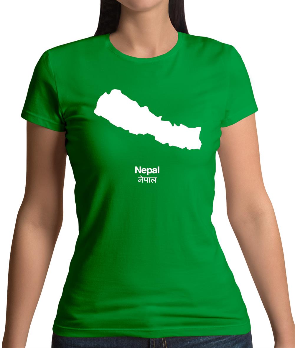 Nepal Silhouette Womens T-Shirt