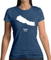Nepal Silhouette Womens T-Shirt