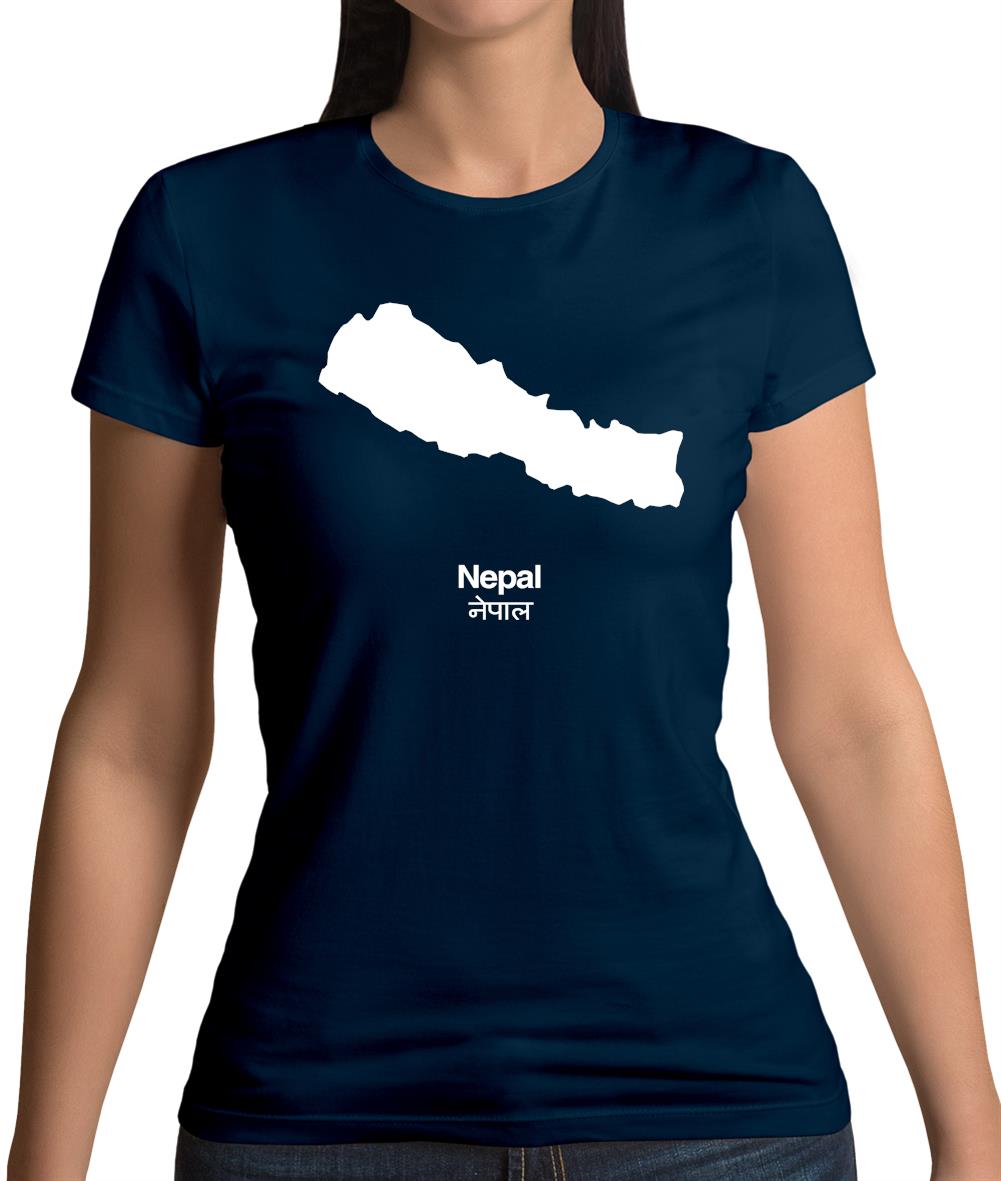 Nepal Silhouette Womens T-Shirt
