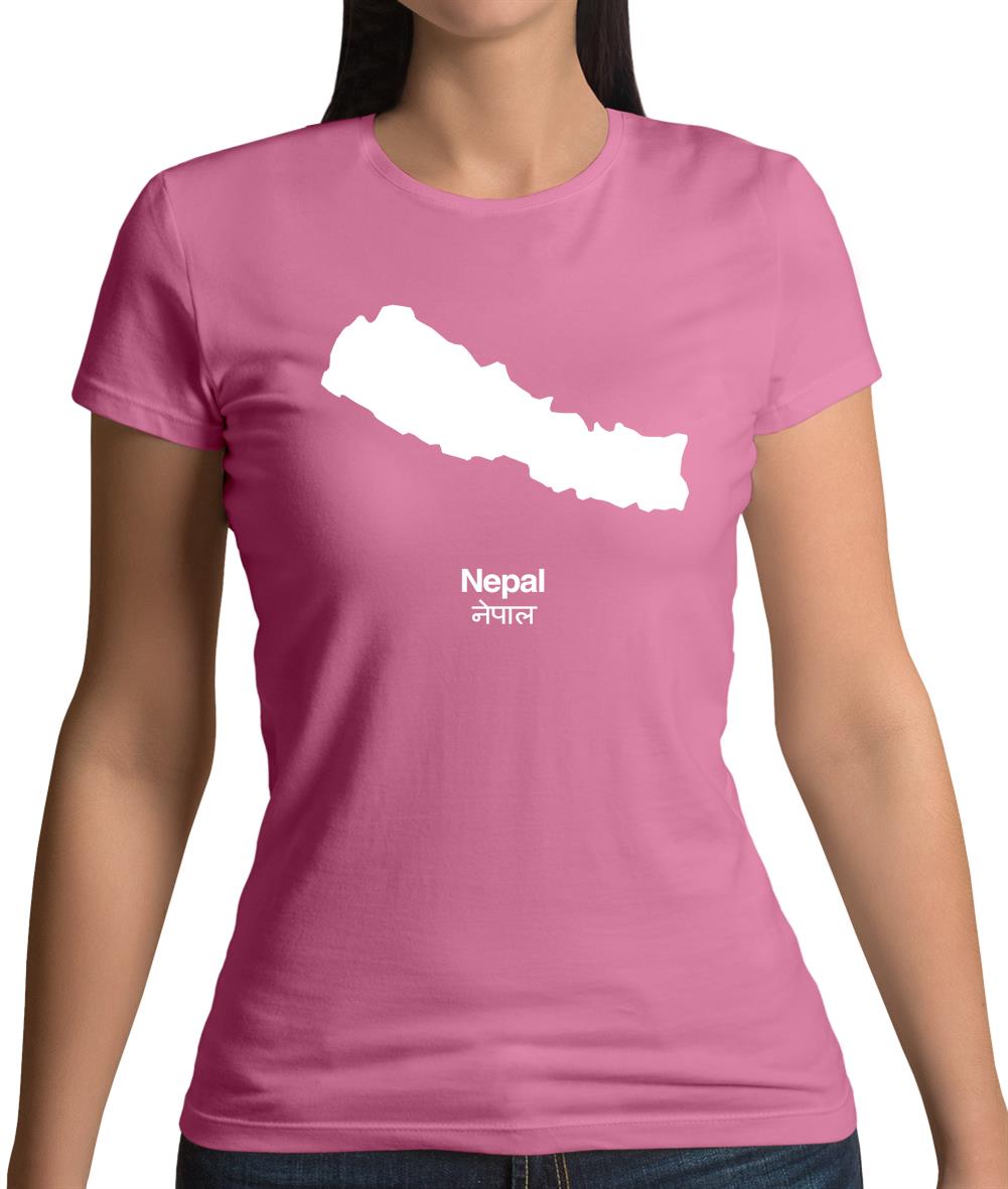 Nepal Silhouette Womens T-Shirt