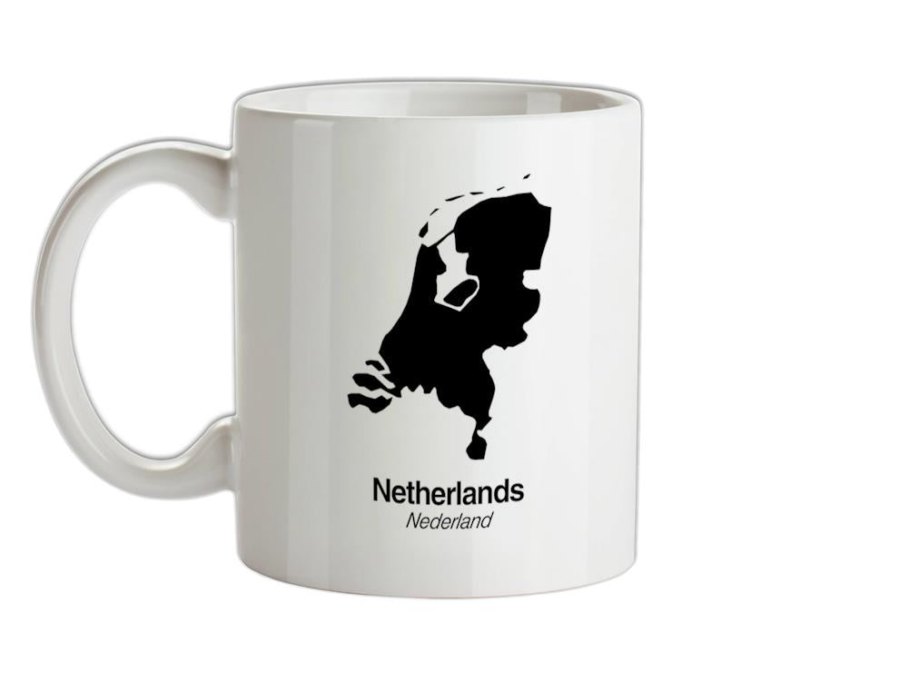 Netherlands Silhouette Ceramic Mug