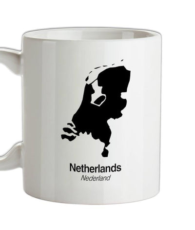 Netherlands Silhouette Ceramic Mug