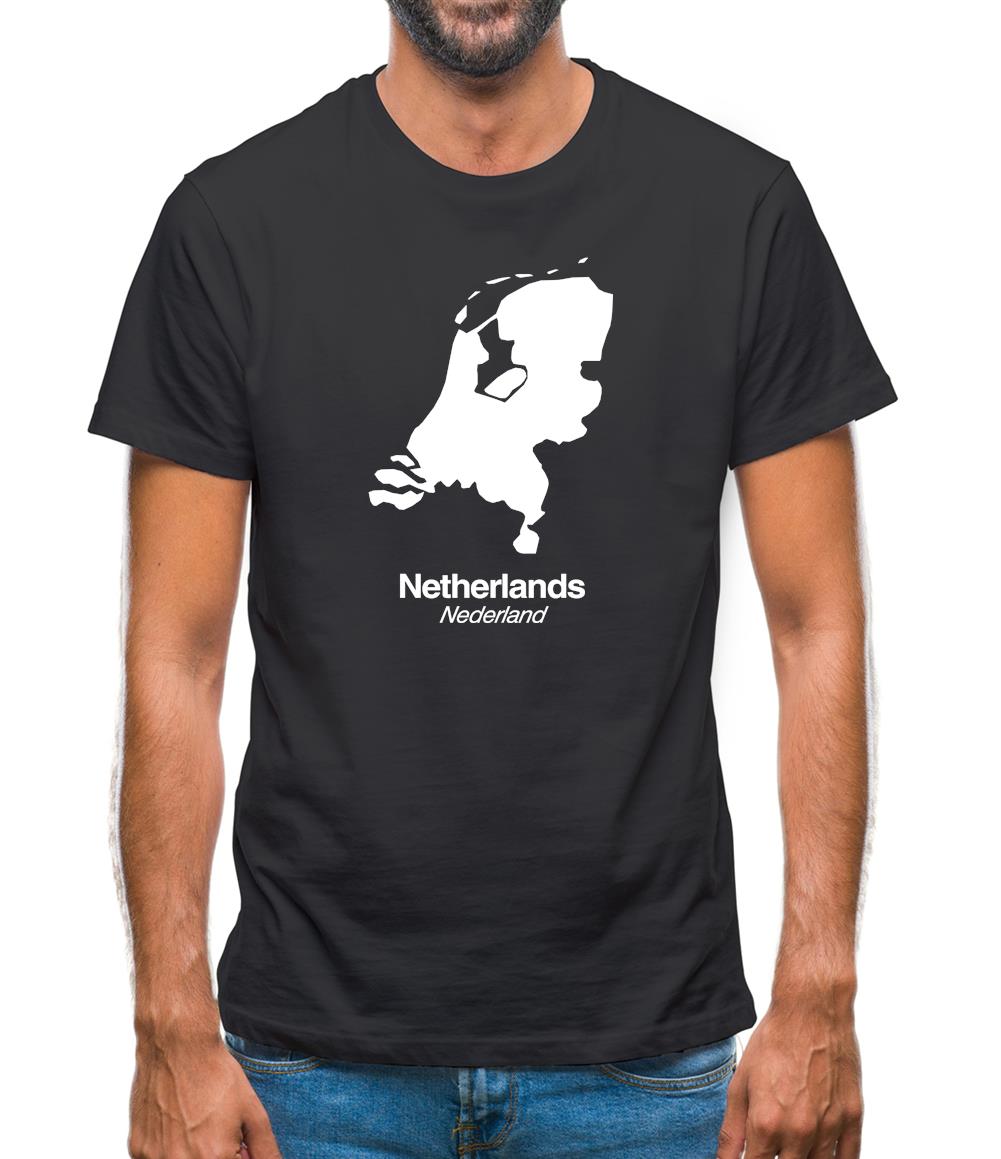 Netherlands Silhouette Mens T-Shirt