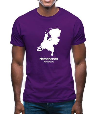Netherlands Silhouette Mens T-Shirt