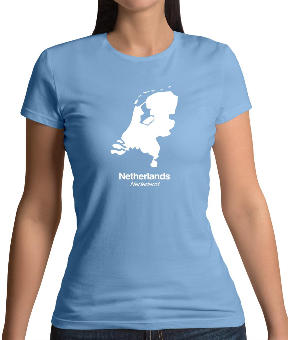 Netherlands Silhouette Womens T-Shirt