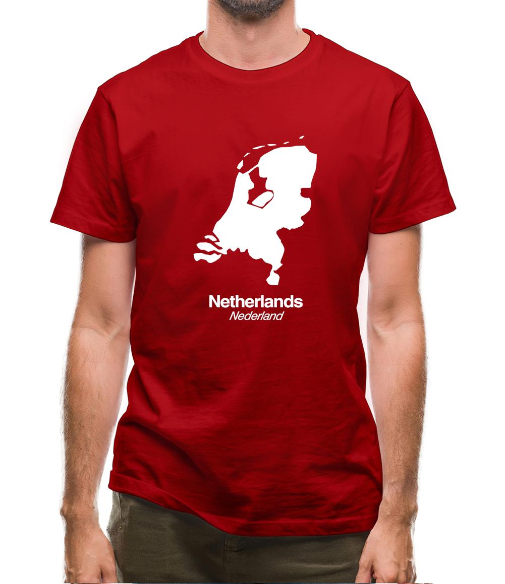 Netherlands Silhouette Mens T-Shirt