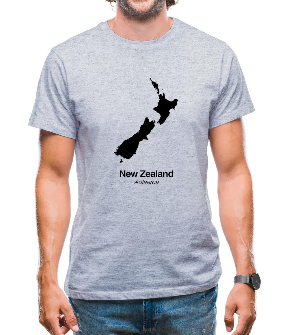 New Zealand Silhouette Mens T-Shirt