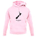 New Zealand Silhouette unisex hoodie