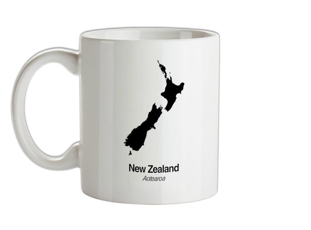 New Zealand Silhouette Ceramic Mug