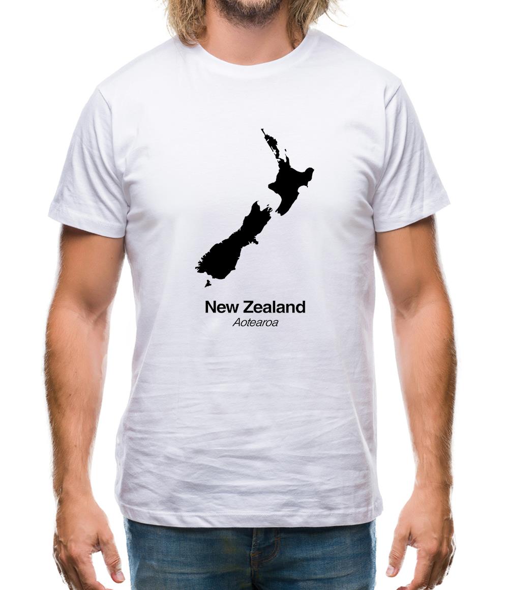 New Zealand Silhouette Mens T-Shirt