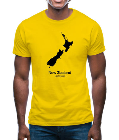 New Zealand Silhouette Mens T-Shirt
