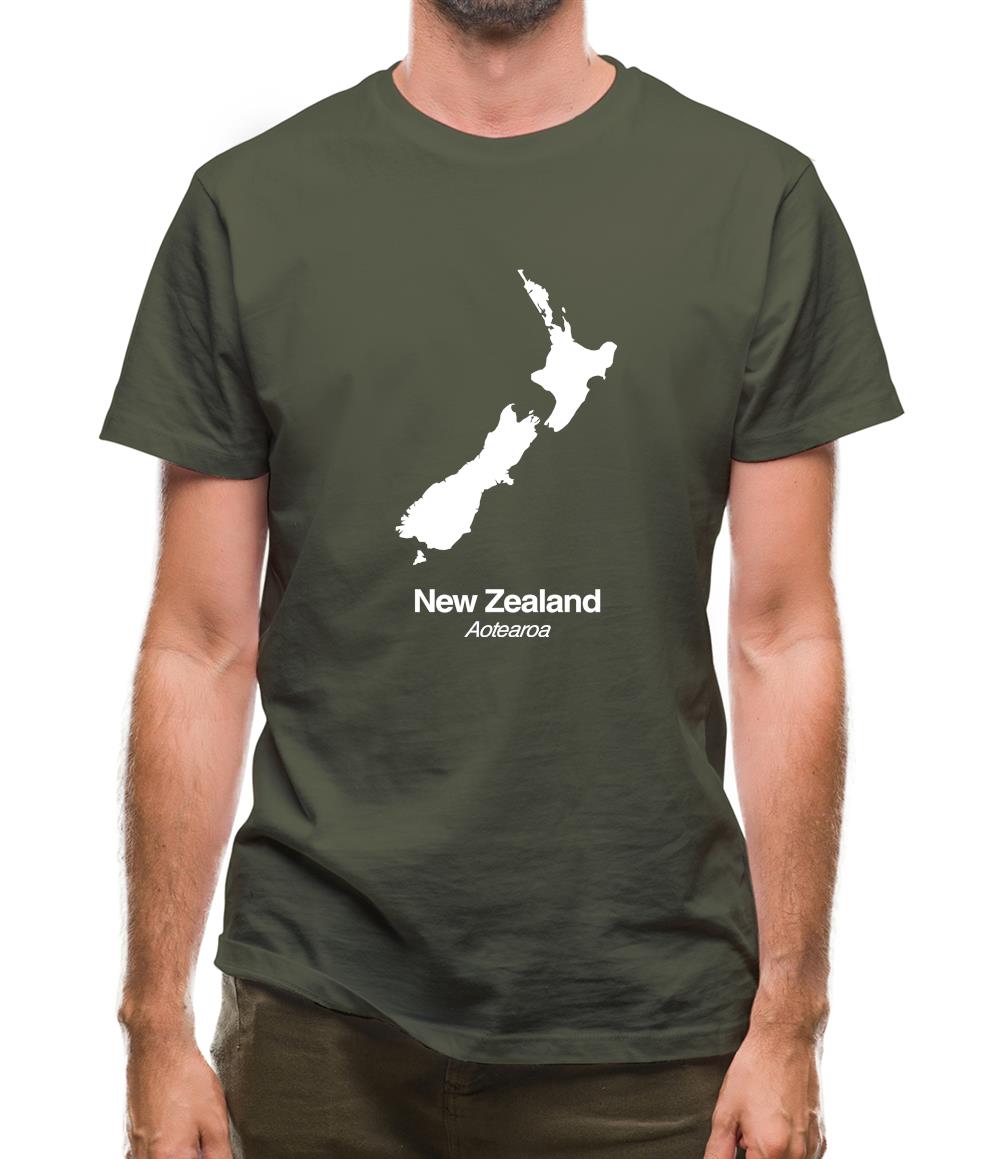 New Zealand Silhouette Mens T-Shirt