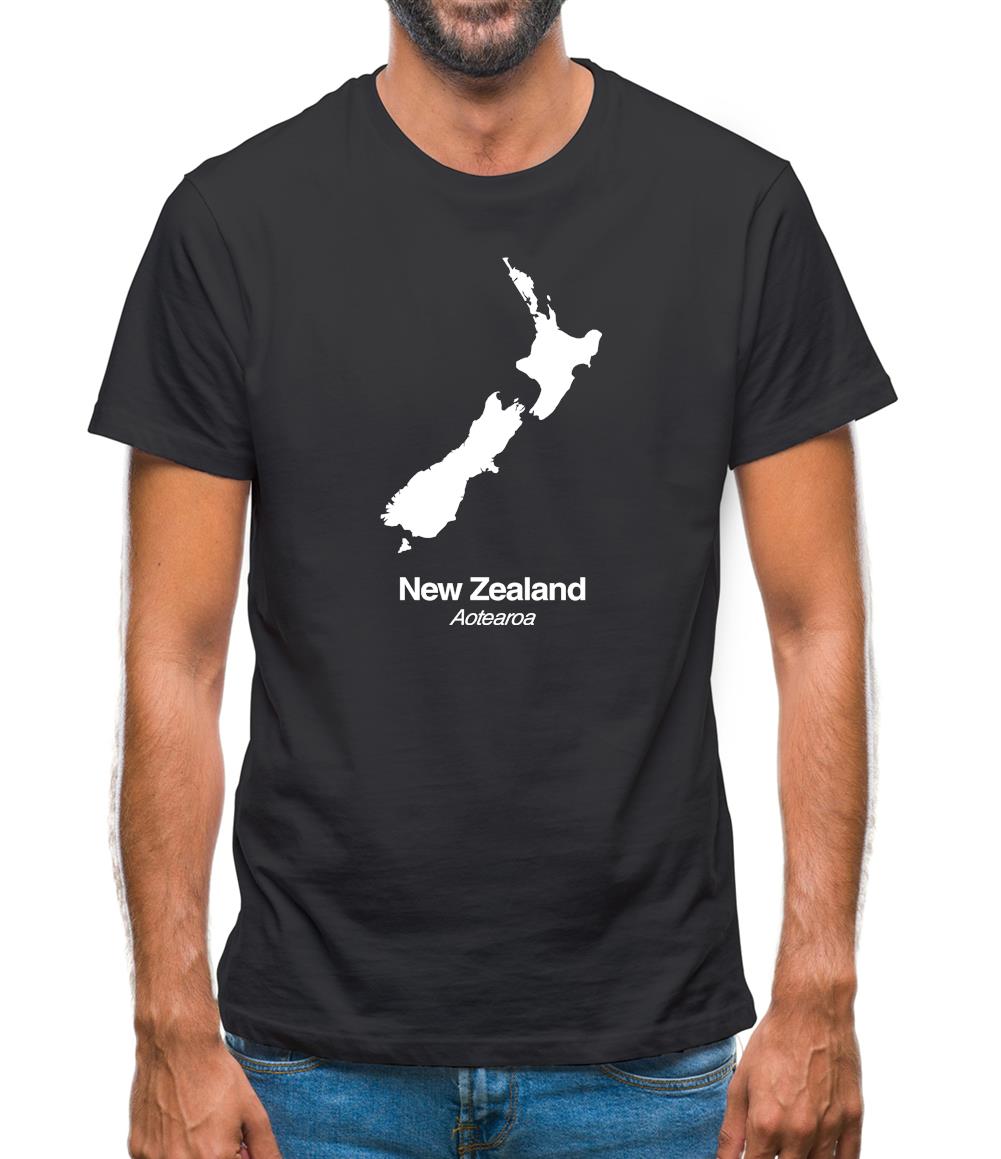New Zealand Silhouette Mens T-Shirt