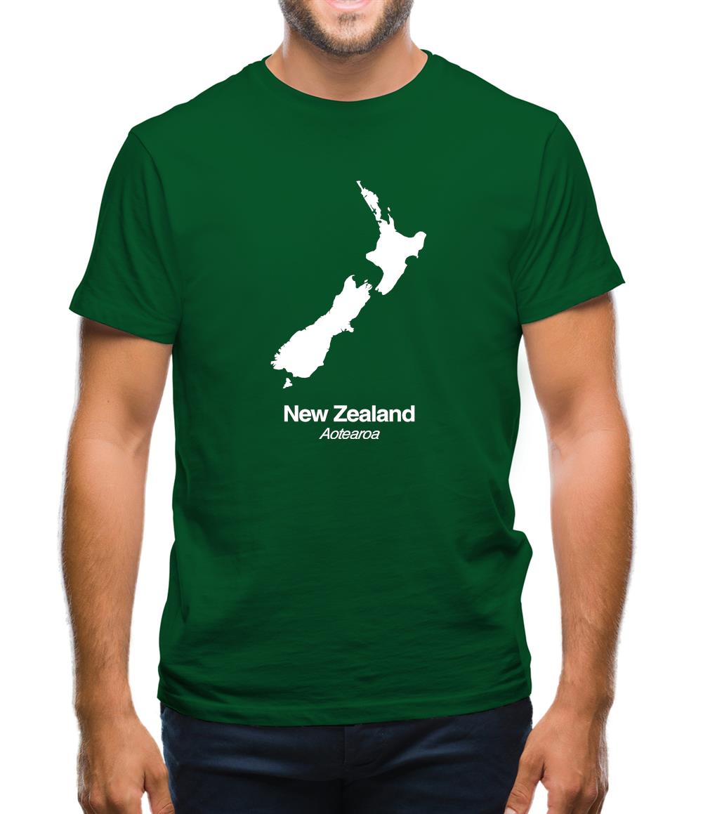 New Zealand Silhouette Mens T-Shirt