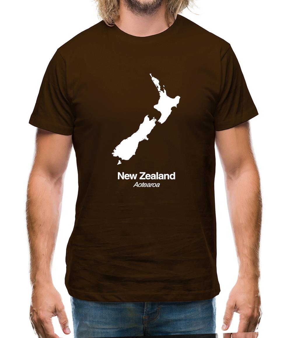 New Zealand Silhouette Mens T-Shirt