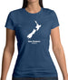 New Zealand Silhouette Womens T-Shirt