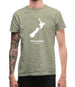 New Zealand Silhouette Mens T-Shirt