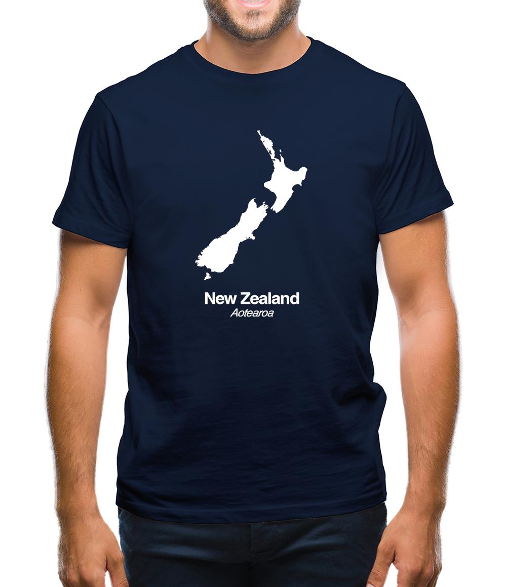 New Zealand Silhouette Mens T-Shirt