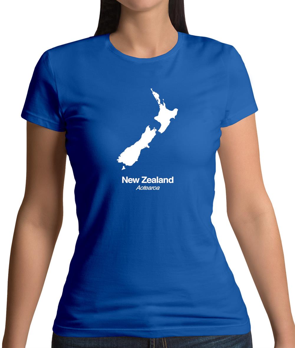 New Zealand Silhouette Womens T-Shirt