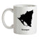 Nicaragua Silhouette Ceramic Mug
