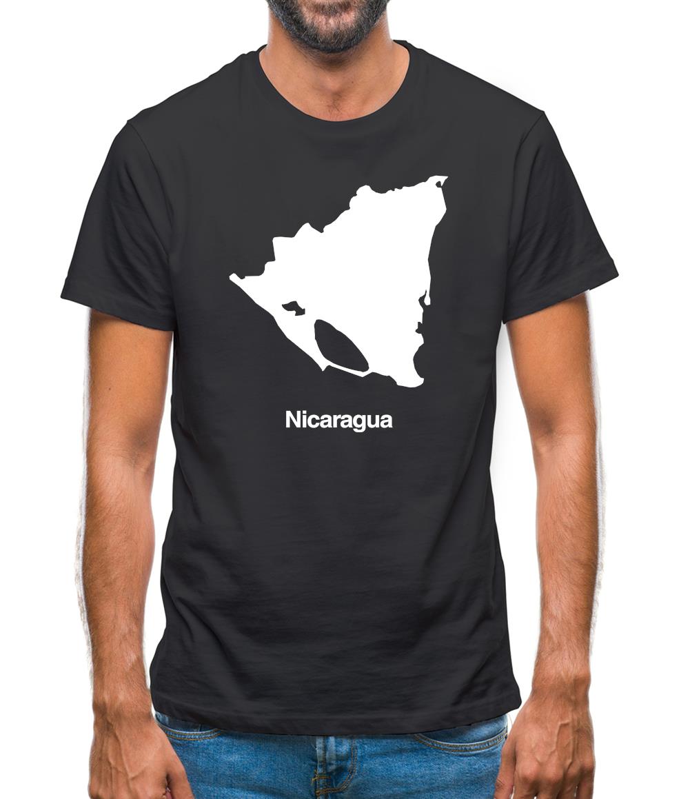 Nicaragua Silhouette Mens T-Shirt