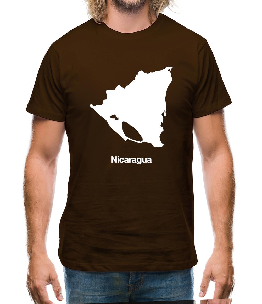 Nicaragua Silhouette Mens T-Shirt