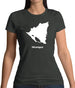 Nicaragua Silhouette Womens T-Shirt