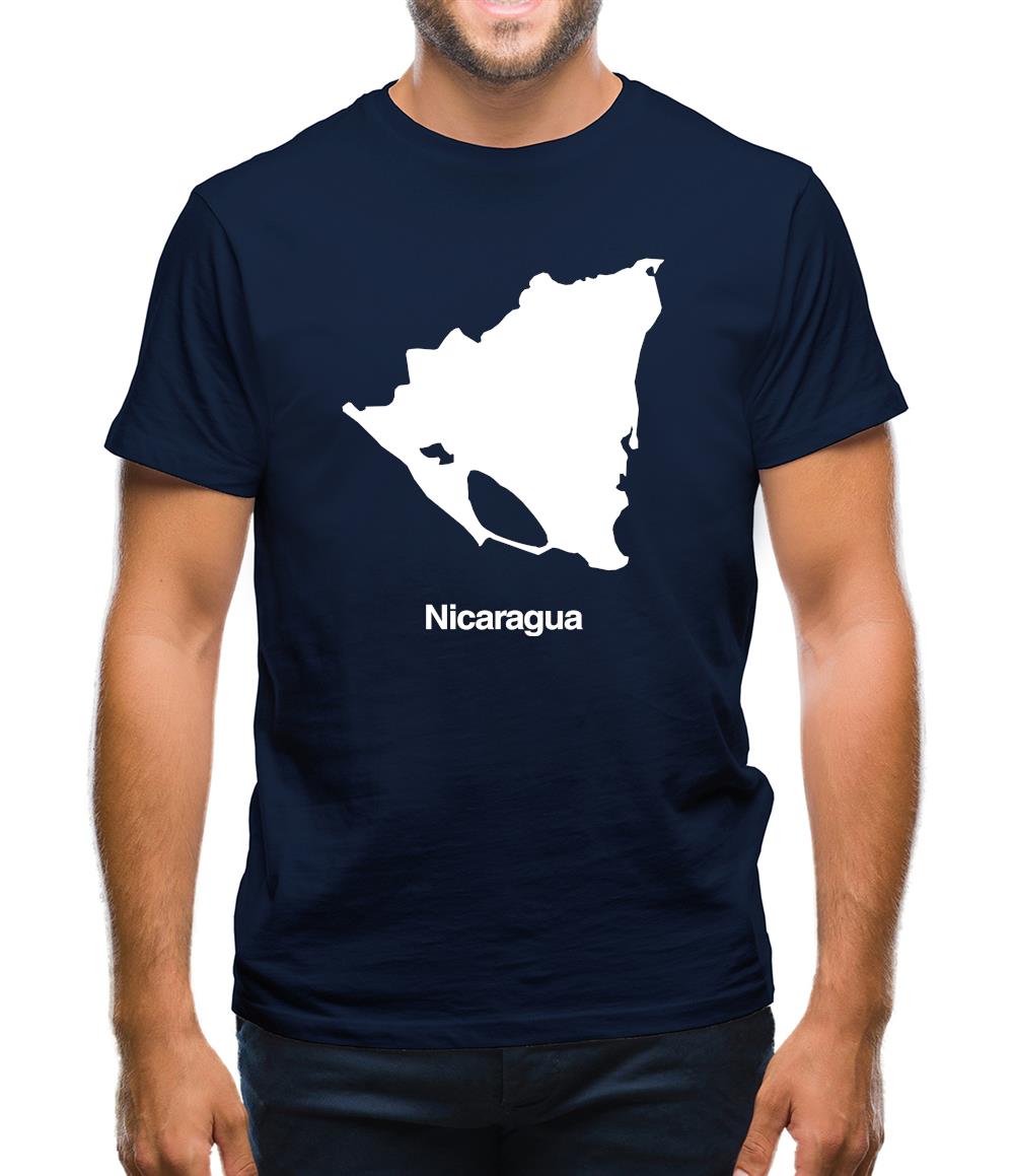 Nicaragua Silhouette Mens T-Shirt