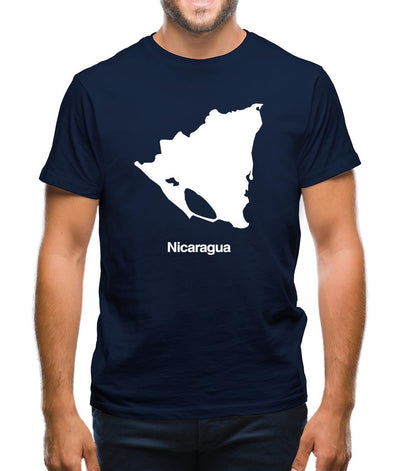 Nicaragua Silhouette Mens T-Shirt