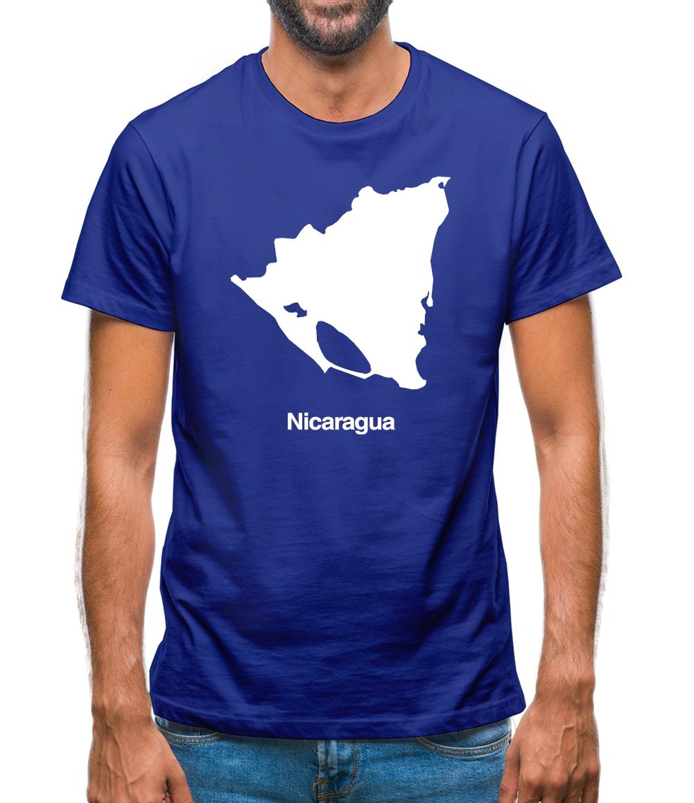 Nicaragua Silhouette Mens T-Shirt