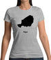 Niger Silhouette Womens T-Shirt