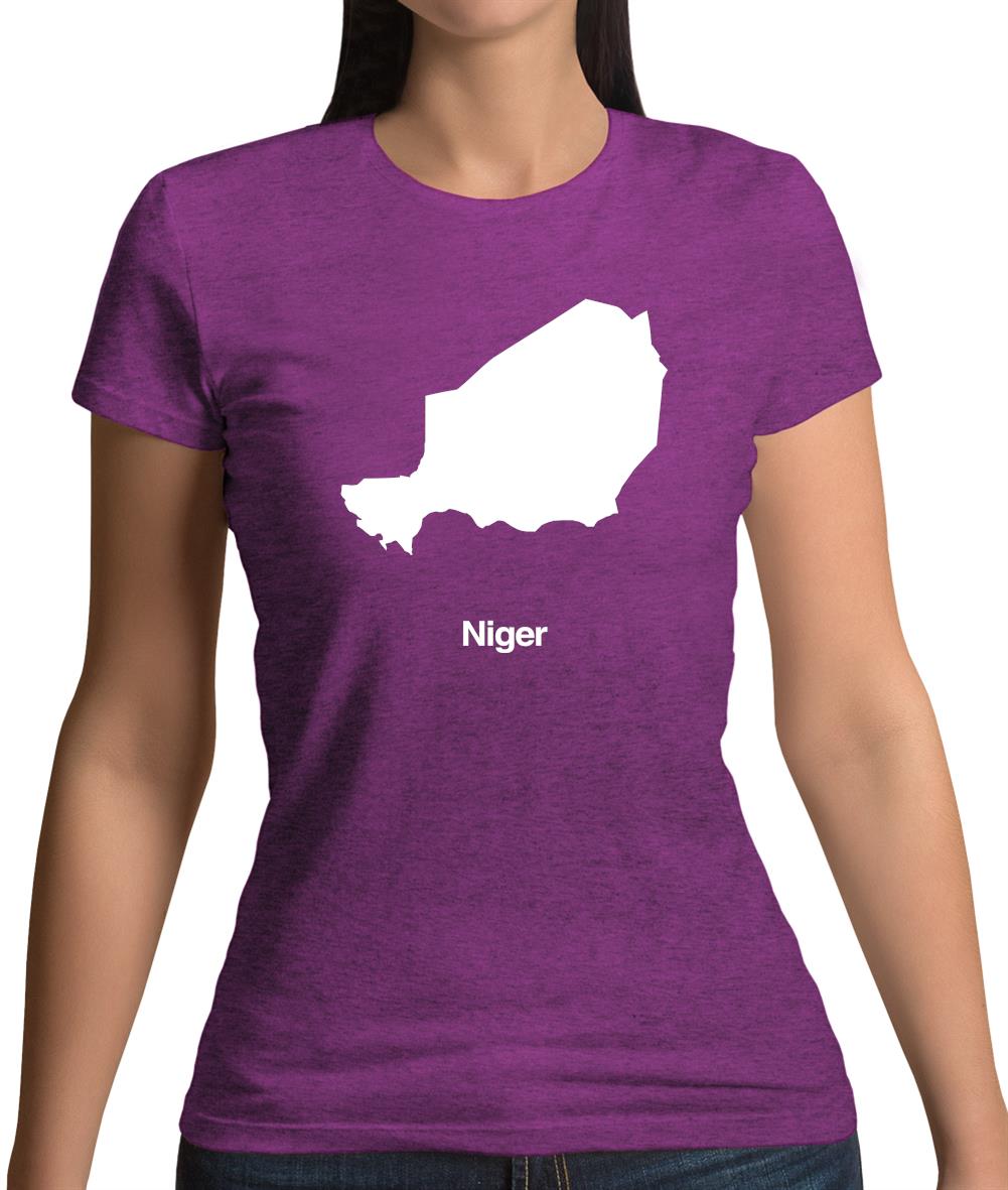 Niger Silhouette Womens T-Shirt