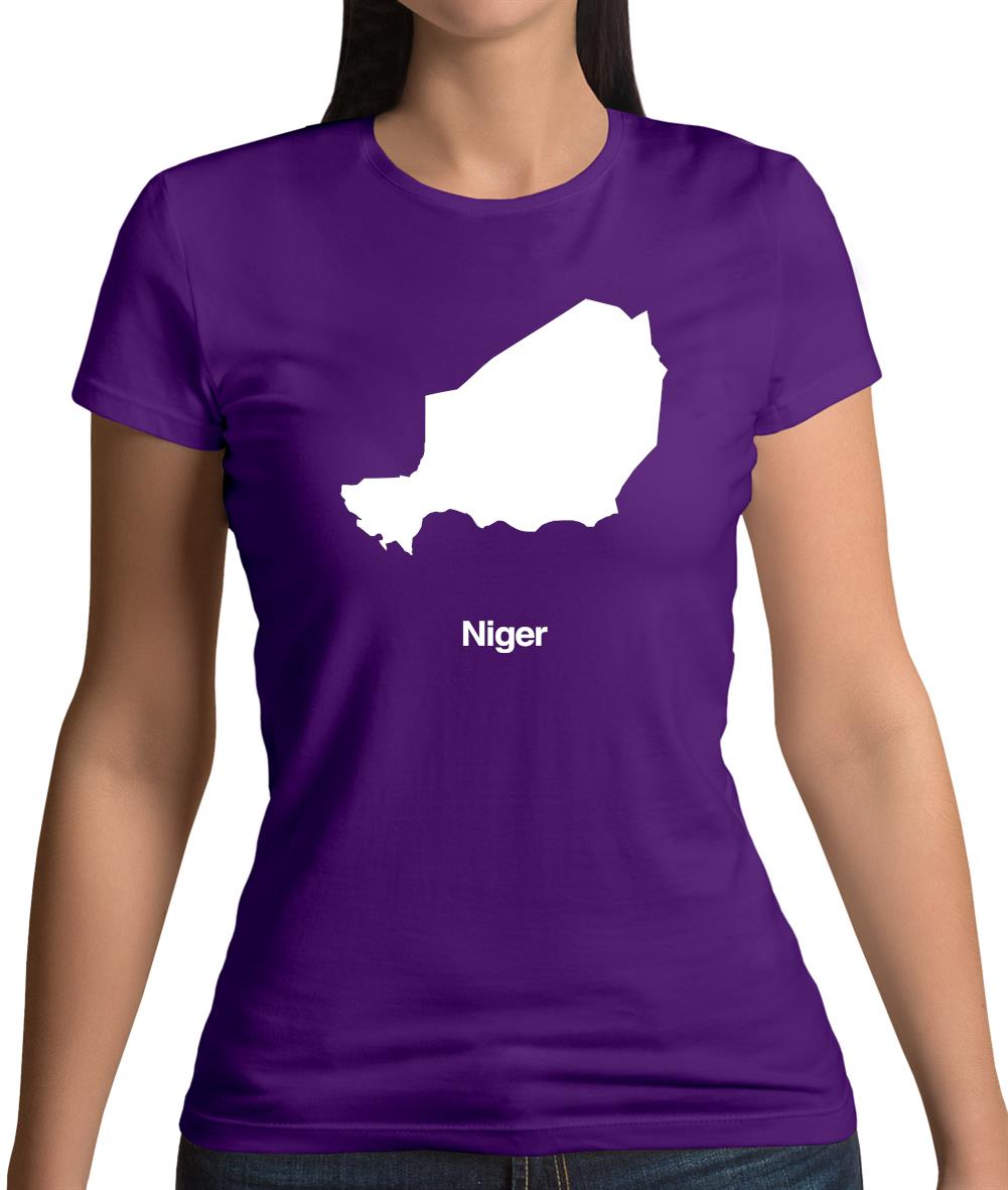 Niger Silhouette Womens T-Shirt