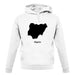 Nigeria Silhouette unisex hoodie