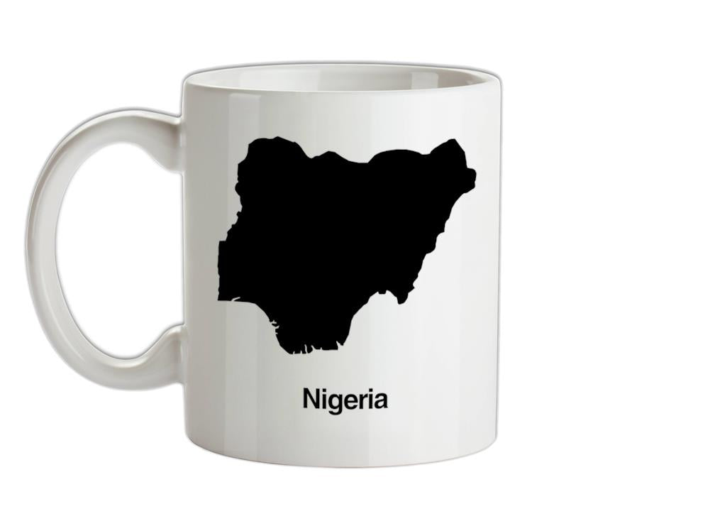 Nigeria Silhouette Ceramic Mug